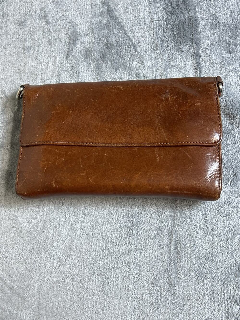 HOBO Brown Leather Wallet Clutch